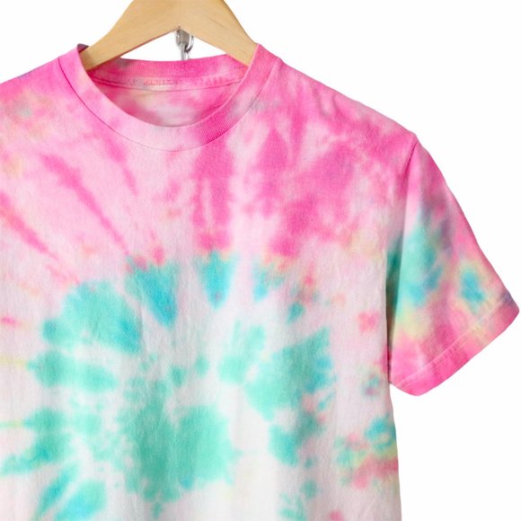 SOLD handmade pastel tie dye t-shirt S small - Picture 2 of 4